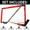 Franklin Sports NHL Goal and 2 Stick Set view 2