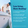 DL Fender Rod Holder For Boat Fenders - Effortless Fender Management With Versatile Boat Docking Tool - Multifunctional Fender Adjuster Holder Also Doubles as Boarding and Exiting Handle - White view 3
