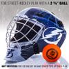 Franklin Sports Tampa Bay Lightning NHL Hockey Goalie Face Mask - Goalie Mask for Kids Street Hockey - Youth NHL Team Masks for Kids view 3