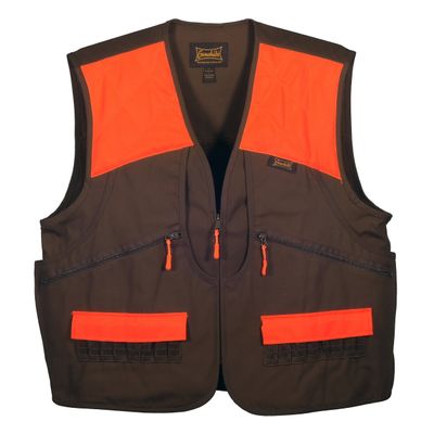 Gamehide Switchgrass Upland Field Bird Hunting Vest (Chestnut Brown/Orange, Large)