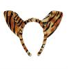 Set of 12 Plush Tiger Animal Ears with Plush Headbands view 1