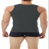 Underworks Mens Microfiber Compression Tank, Medium, DkGrey view 2