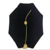 Newrara Doctoral Tam Black Velvet 8-Sided W/Gold Bullion Tassel One Size Fits Most view 2
