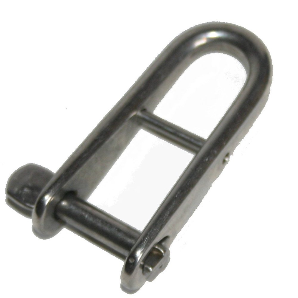 Nautos Forged Halyard Key PIN Shackle- Captive - with Secondary PIN. (5mm - 3/16")