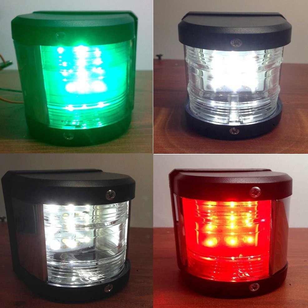 MARINE MASTHEAD STERN STARBOARD PORT LED NAVIGATION LIGHT 2 NAUTICAL MILES