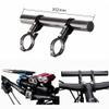 GUB 31.8MM Double Clamp Carbon Fiber Super Long Bike Bicycle Handlebar Extender Extension Light Lamp Computer Phone Mount Bracket Stand Holder view 2