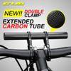 GUB 31.8MM Double Clamp Carbon Fiber Super Long Bike Bicycle Handlebar Extender Extension Light Lamp Computer Phone Mount Bracket Stand Holder view 4
