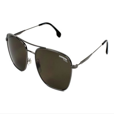 Carrera Sunglasses (Safilo) CA130/S Polarized Pilot Sunglasses, Dark Ruthenium, 58 mm