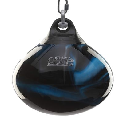 Aqua Training 75 lb. Punching Bag, 15" Water Filled Teardrop Shape for Boxers of All Skill Levels, Vinyl Construction, Ceiling Mount or Stand Compatible, UV Resistant, Bad Boy Blue  2020136429