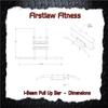 Firstlaw Fitness - 600 LBS Weight Limit - I-Beam Pull Up Bar - Bent Long Bar - (RED) Grip Tape. view 4