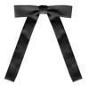 TopTie Black Satin Western String Bow Tie view 3