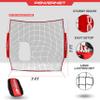 PowerNet 7x7 FT Pitch-Thru Protection Pitching Screen for Softball (NET ONLY), 49 Sq Ft Portable Pitching & Batting Practice Net, Open Area Allows Ball to Pass Through view 3
