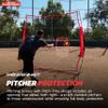 PowerNet 7x7 FT Pitch-Thru Protection Pitching Screen for Softball (NET ONLY), 49 Sq Ft Portable Pitching & Batting Practice Net, Open Area Allows Ball to Pass Through view 4