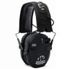 WALKER'S Razor Electronic Quad Muff w/ Bluetooth | 4 Mics 360-Degree Sound Capture 23dB NRR Hearing Protection Range Shooting Earmuffs w/ 2 AAA Batteries, Black view 1