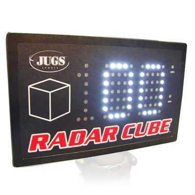 Jugs Radar Cube  Sports Radar. Clock speeds from 32 mph100+ mph. Large Bright 3'' LED Numbers. Portable Compact Design.