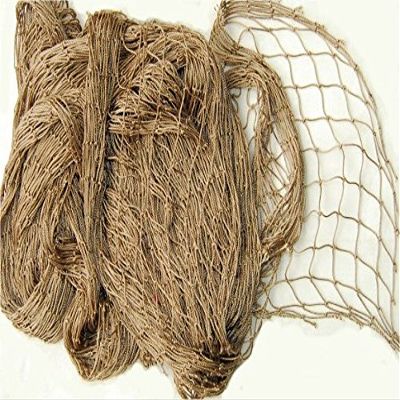 Ghillie Suits Knotted Netting - Camo Netting to Customize, Hunting Gear, Camouflage Netting Used by Outdoor Enthusiasts for Climbing, Hunting or Fishing - 4' X 5' with 1"x1" Holes, Tan