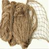 Ghillie Suits Knotted Netting - Camo Netting to Customize, Hunting Gear, Camouflage Netting Used by Outdoor Enthusiasts for Climbing, Hunting or Fishing - 4' X 5' with 1"x1" Holes, Tan view 1