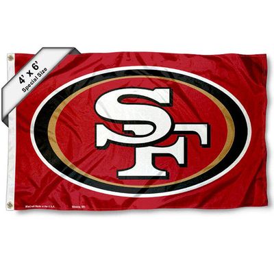 San Francisco 49ers Large Outdoor 4 ft x 6 ft Flag and Banner