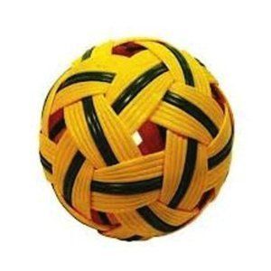 Marathon Sepak Takraw Ball, Yellow, 5.5 inches