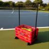 Tourna Ballport Deluxe Tennis Ball Hopper with Wheels - Red view 3