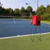Tourna Ballport Deluxe Tennis Ball Hopper with Wheels - Red view 4