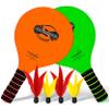 Funsparks Paddle Ball Jazzminton Game - All-Season Indoor/Outdoor Racquet Game for Active Play view 1