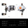 Lixada Fishing Reels, Spinning Reel Strong Corrosion Resistance Metal Saltwater Baitcasting Reel with Magnetic Braking System view 2