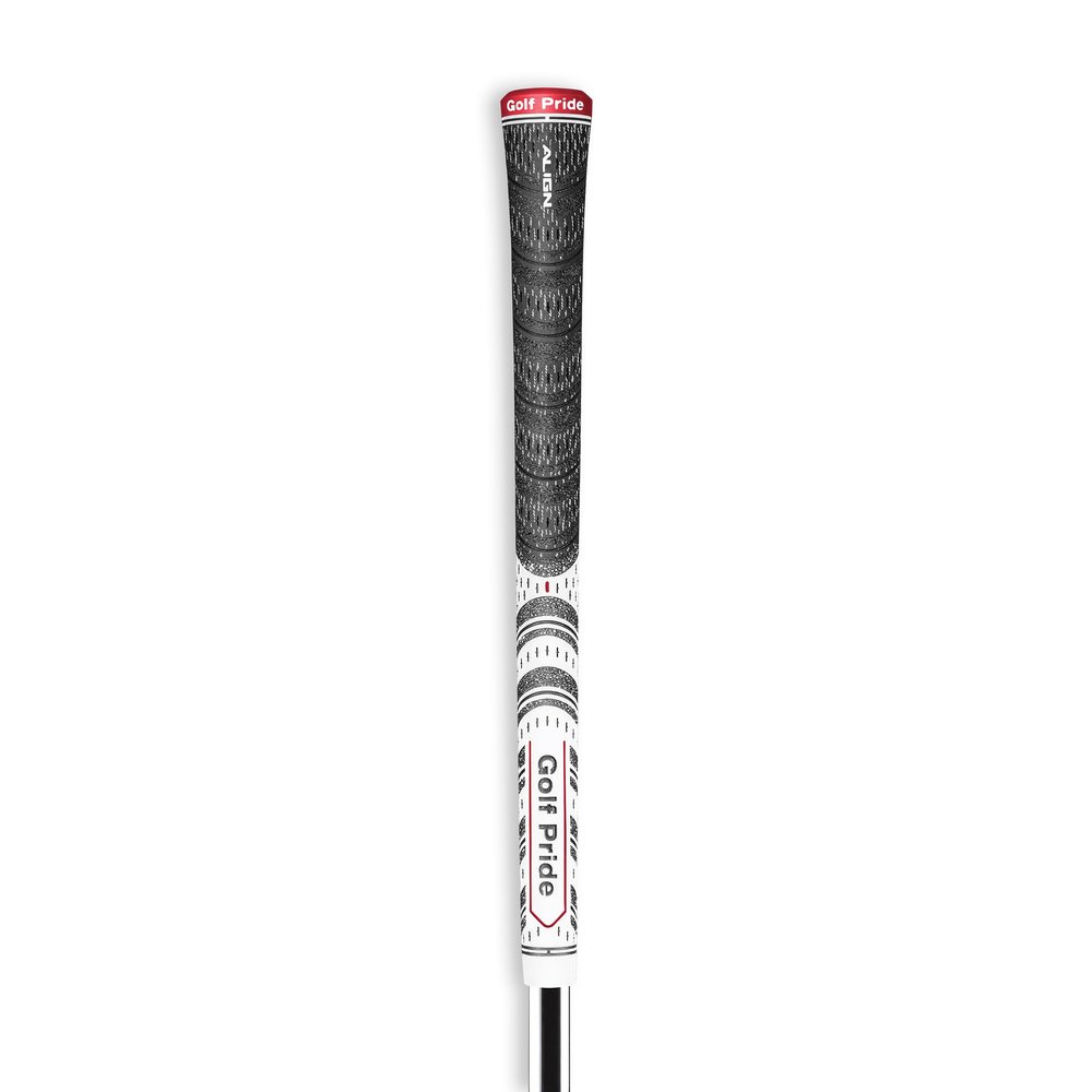 Golf Pride MCC ALIGN Golf Club Grip - All-Weather Hybrid Grip with Raised Ridge Technology for Men & Women - Brushed Cotton Cord & Pebbled Texture - Midsize