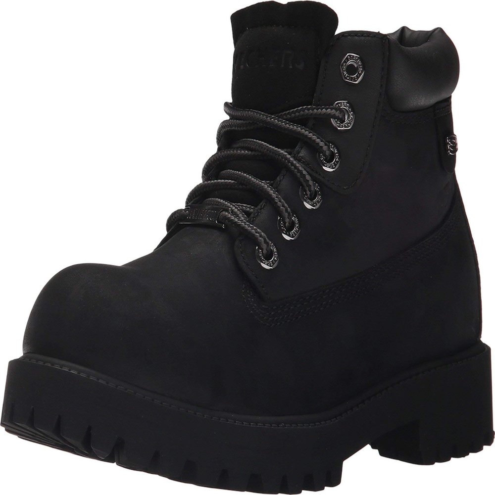 Skechers Men's Sergeants Verdict Chukka Boot,Black Waterproof Oiled Smooth Leather,9 M US