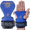 Cobra Grips PRO Weight Lifting Gloves - Heavy Duty Straps Alternative to Power Lifting Hooks for Deadlifts with Built-in Adjustable Neoprene Padded Wrist Wrap Support (PRO Blue Leather) view 4