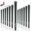 Karma Velour Full Cord Golf Grip Kit with Tape Strips, Grip Solvent, Rubber Vise Clamp, 13 Black Standard Size Corded Rubber Velvet Style Replacement Golf Grips for Men view 1