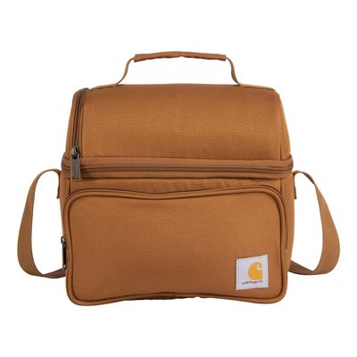 Carhartt Camping Cooler, Worksite Lunchbox, Soft Shell Lunch Bag for Construction Sites, Work and Everyday Use, Brown