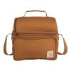 Carhartt Camping Cooler, Worksite Lunchbox, Soft Shell Lunch Bag for Construction Sites, Work and Everyday Use, Brown view 1