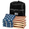 Play Platoon Weather Resistant Cornhole Bags Set of 8 - American Flag Corn Hole Bags (Stars & Stripes) - Outdoor Toss -Regulation Size & Weight view 1