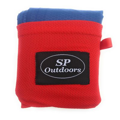 SP Outdoors Pocket Blanket with Corner Pockets, Perfect Ground Sheet for Hiking, Camping, or Picnic, Water Resistant, Measures 44"X63", Weighs just 3.7 oz.