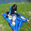 SP Outdoors Pocket Blanket with Corner Pockets, Perfect Ground Sheet for Hiking, Camping, or Picnic, Water Resistant, Measures 44"X63", Weighs just 3.7 oz. view 4