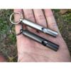EKLOEN 2 PCS Emergency Hiking Camping Survival Stainless Steel Loud Whistle with Keyring view 2