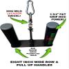 HOG LEGS Multi-Row 'Fat Grip' Seated Row Handle for Low Pulley Cable Row Pullup Handles Pull Up Grips T Bar Row Handle Landmine Row attachment Extreme! view 2