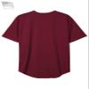 Hat and Beyond Mens Baseball Button Down Jersey (Small, 01up01_Burgundy/White) view 3