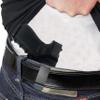 ECO Leather Concealment Holster, Inside Waistband, Metal Clip, Fits Sig P365, Compact, Sub Compact 9mm, 40, 45, Small Laser, Right Hand view 3