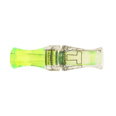 Zink ATM Green Machine Polycarbonate Double Reed Durable Hunting Waterfowl Duck Game Call - Huge Range of Tones with Great Bottom-End Sound, Lemon Drop