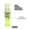 Zink ATM Green Machine Polycarbonate Double Reed Durable Hunting Waterfowl Duck Game Call - Huge Range of Tones with Great Bottom-End Sound, Lemon Drop view 2