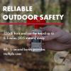 SABRE Frontiersman Bear Horn, Extremely Loud 130dB Sound Heard Up to  Mile (805 m) Away, 60 1/4-Second Bursts, Warn Bears & Give Them a Chance to Leave, On/Off Feature, Compact Size for Easy Carry view 3