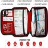 Swiss Safe 2-in-1 First Aid Kit for Car, Travel & Home, Businesses - Bonus Mini Kit for Medical Emergency Aid, Survival, Camping - 200 Pcs, Medium FAK view 3