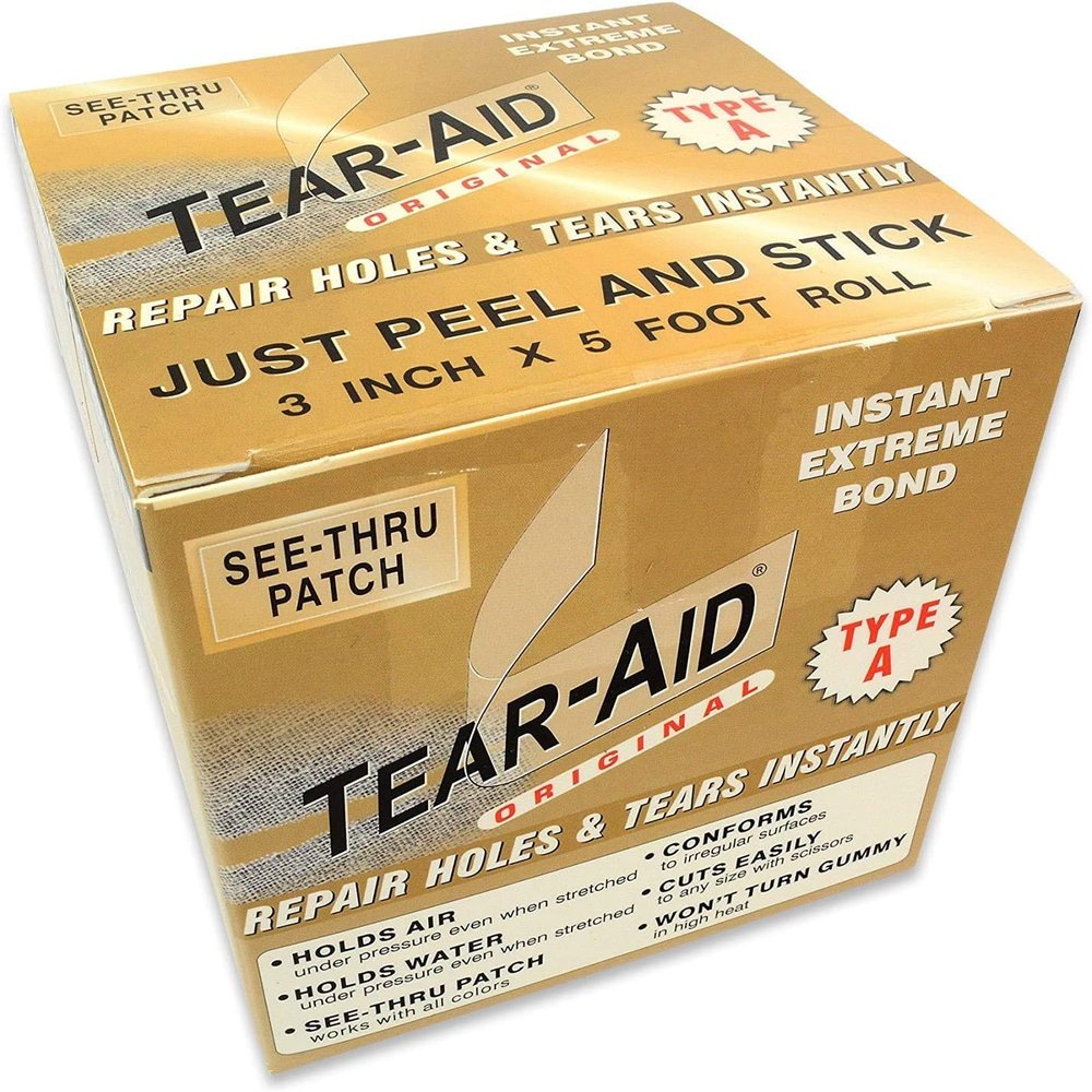 Tear-Aid Repairs Patch Roll Kit for Type A Fabrics (2 Pack) Size: 2Pack Model:
