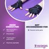 WAGs Flex Wrist Assured Gloves - Workout Gloves with Patented Slim Gel Pad and Absorbent Inner Liner, for Women & Men, Yoga & Pilates, Large view 4