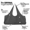 Yogiii Yoga Mat Bag | The ORIGINAL YogiiiTotePRO | Large Yoga Mat Bag or Yoga Mat Carrier with Side Pocket | Yoga Bag Fits Most Size Mats (Ash Gray) view 2