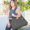 Yogiii Yoga Mat Bag | The ORIGINAL YogiiiTotePRO | Large Yoga Mat Bag or Yoga Mat Carrier with Side Pocket | Yoga Bag Fits Most Size Mats (Ash Gray) view 3
