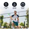 Hathaway Deluxe Pickleball Set with Net - Laminated Wood Pickleball Paddles Set of 4, Black Boundary Line, 4 Pickleball Balls, Carrying Bag, & Portable Pickleball Net for Driveway, Court, & More view 4