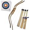Adventure Awaits - 2-Pack Handmade Wooden Bow and Arrow Set - 20 Wood Arrows and 2 Quivers - for Outdoor Play view 1